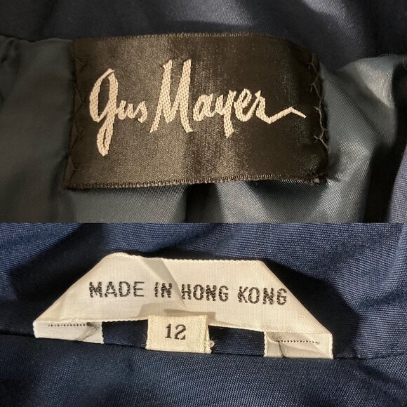 GUS MAYER - 12 - VINTAGE "Aquatogs" Blue Trench Coat - Picture 10 of 10